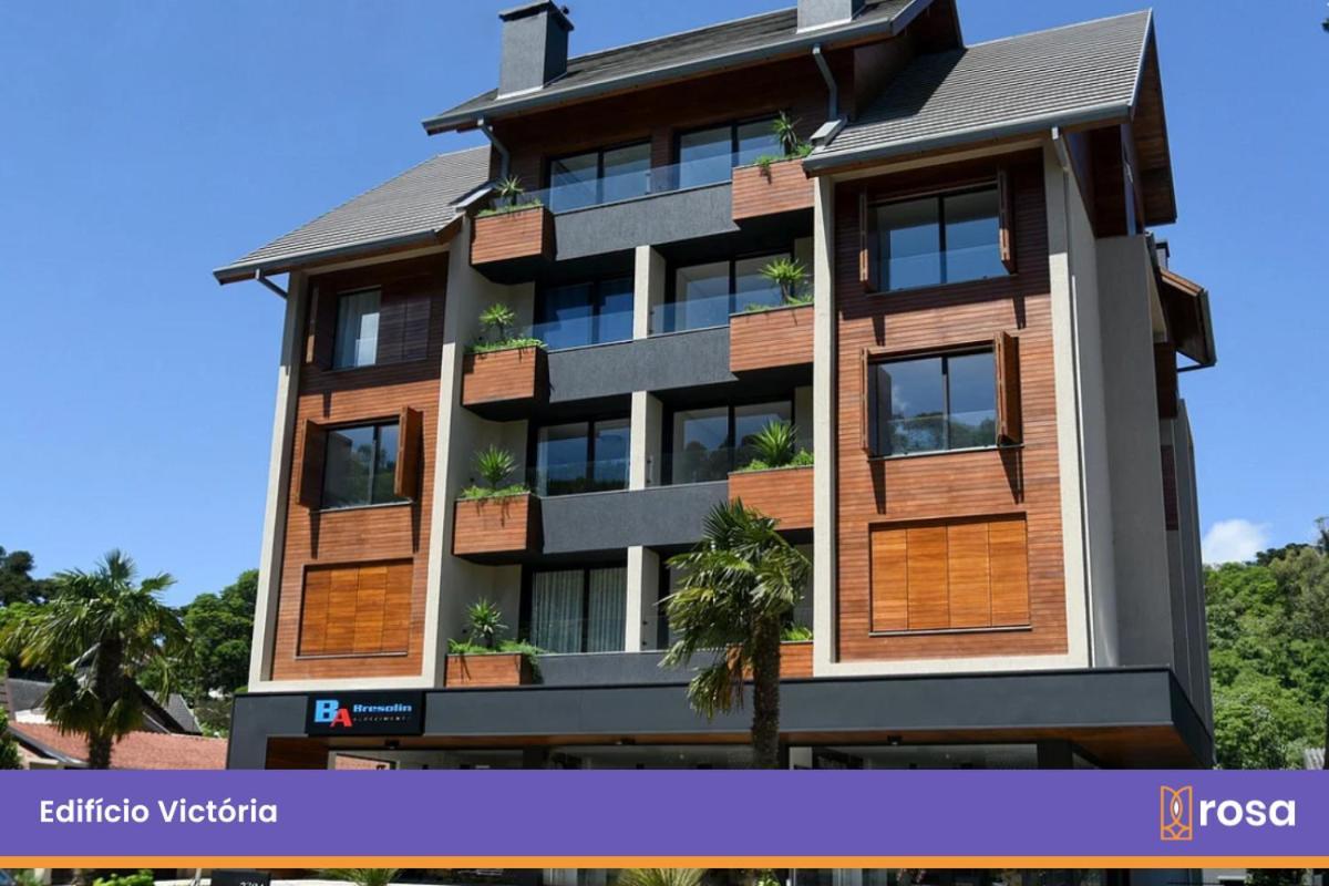 Rosa Edificio Victoria Apartment Gramado Exterior foto