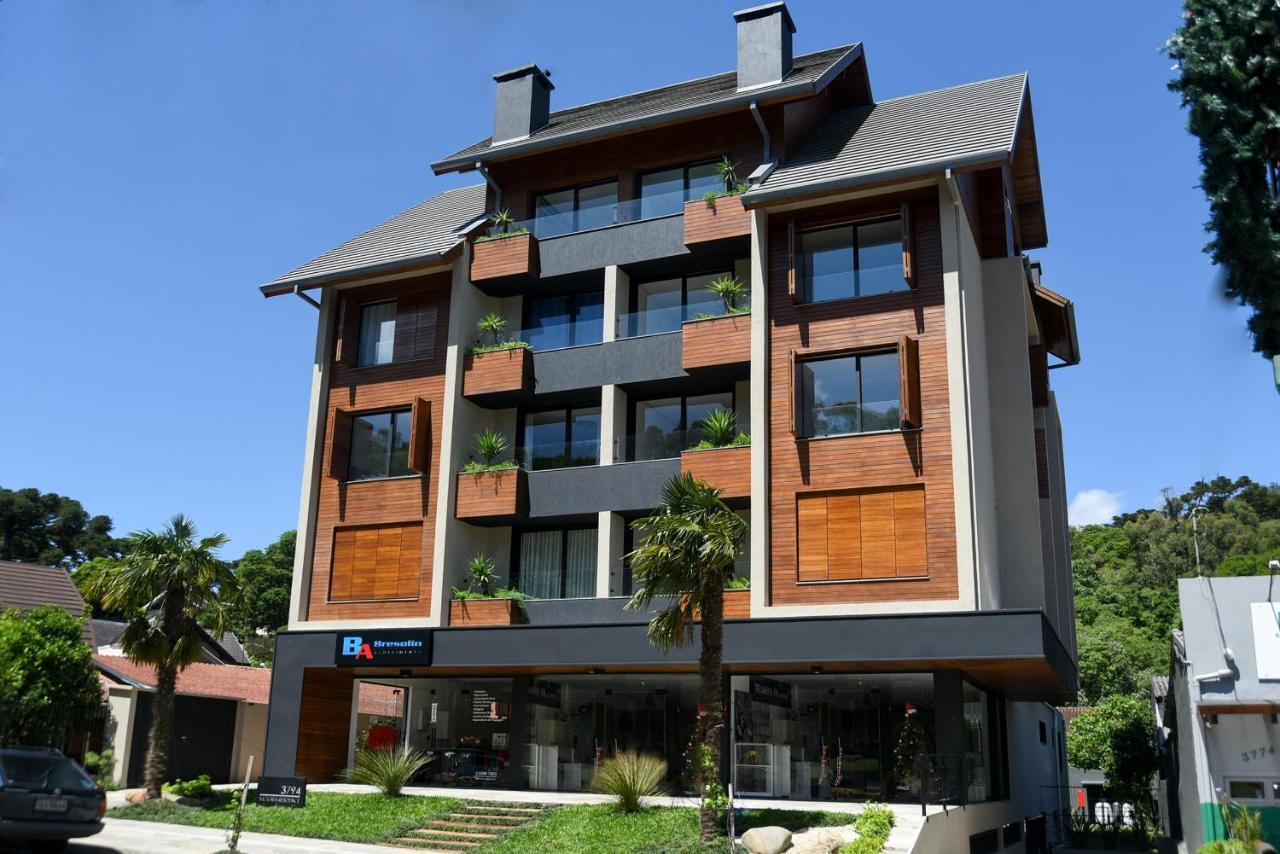 Rosa Edificio Victoria Apartment Gramado Exterior foto